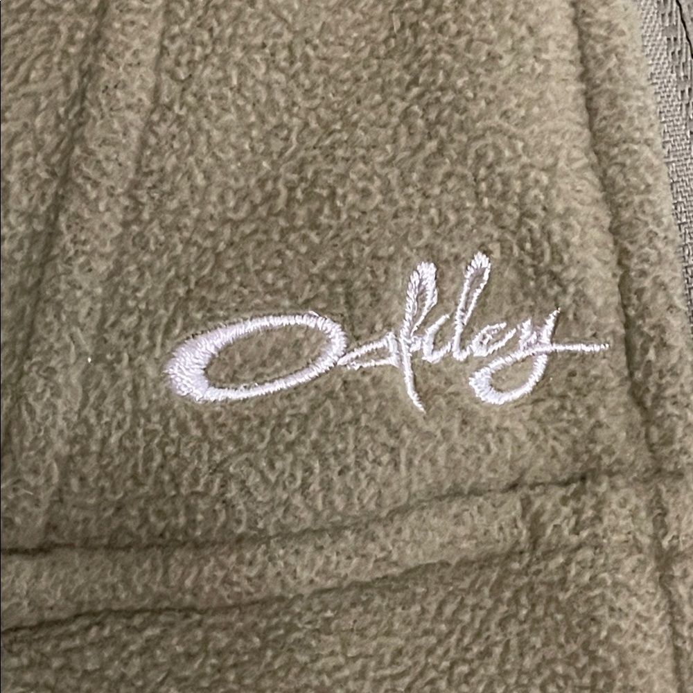 Oakley Olive Green Full Zip Fleece Jacket Womens Size XL Outdoors - Picture 10 of 14